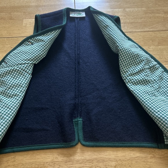 Sigi Scheiber Navy Blue Wool Snowflake Sweats Vest Women's Sz 38/10 Austria‎ - Picture 12 of 15